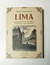 Comprar Manuel Atanasio Fuentes - Lima Apuntes Históricos