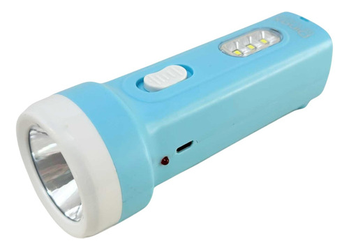 Linterna Luz Led Color Blanco Batería Recargable Micro Usb 