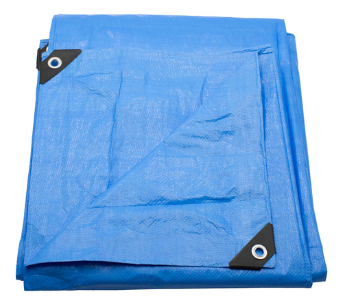 Lona De Polietileno Termosellada Reforzada Azul 90 Gr 3x4 M