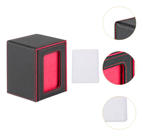 Funda Para Tarjetas Trading Card Deck Box, Tarjetero Negro Y