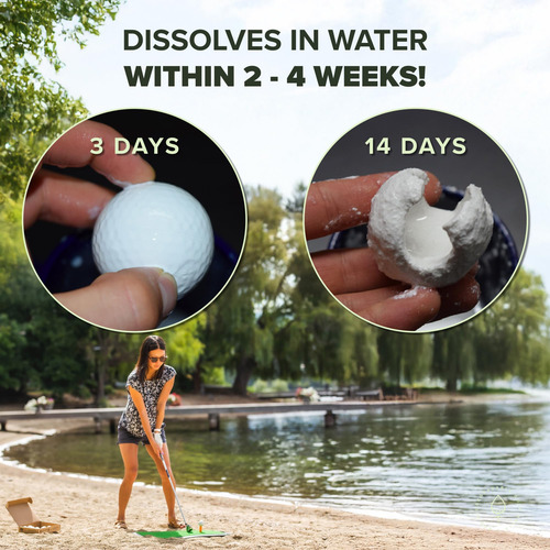 Pelotas De Golf Biodegradables Bgb Disolubles En Agua Blanco
