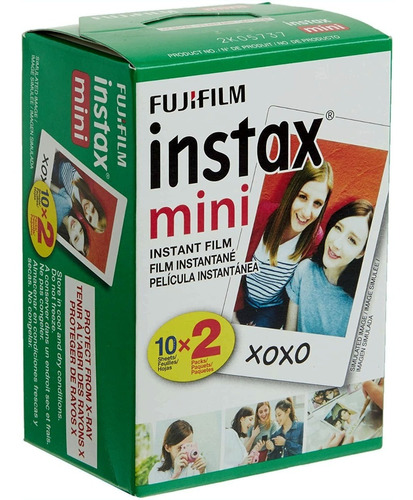Película Instantánea Fujifilm Instax Mini 2 Packs 20 Fotos