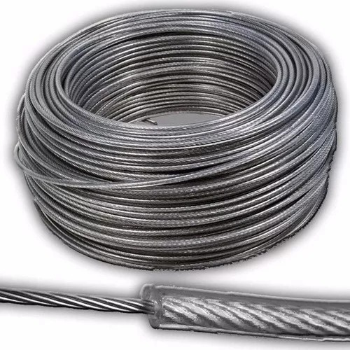 Cable De Acero Revestido En Pvc 4 Mm Para Tendedero X 10 M