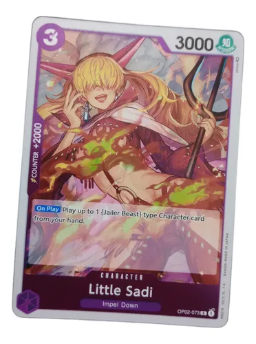Little Sadi One Piece Carta Bandai Brillante