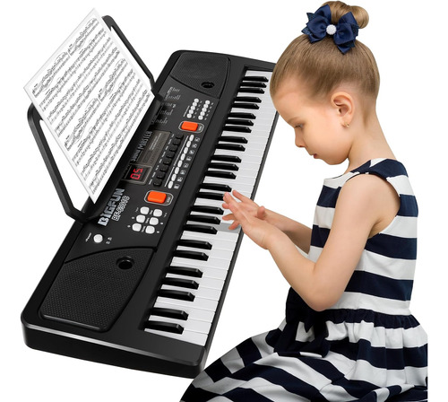 Piano Para Niños Con Micrófono, Teclado Electrónico Para Pri