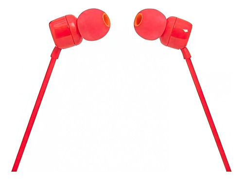 Auriculares Jblt110 In-ear Jbl Tune 110 Red