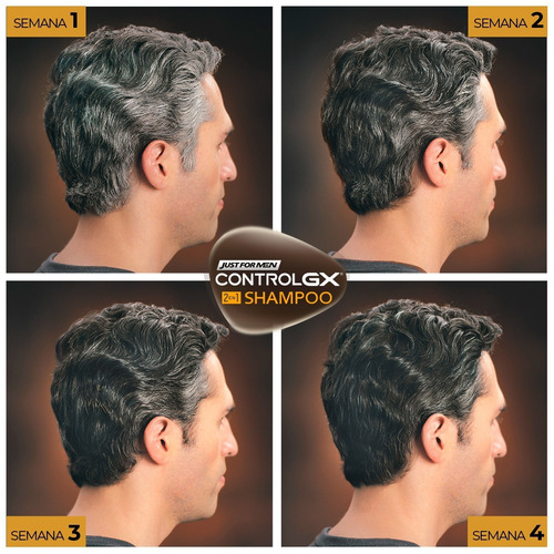 Just For Men Control Gx 2 En 1 Desvanecedor De Canas 3 Pack