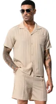 Comprar Camisas Manga Corta Conjuntos Hombre Casual Arjen Kroos 2pz