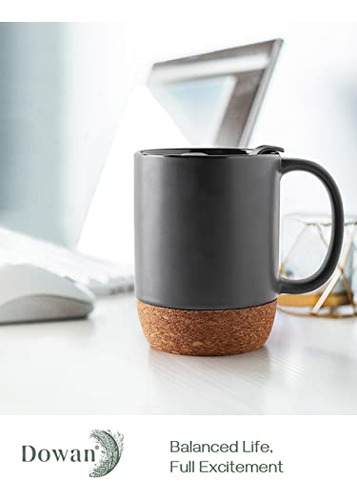 Tazas De Café Dowan, Juego De 2 Tazas De 15 Oz, Taza De Café