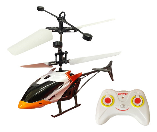 Mini Helicóptero Com Controle Remoto Sensor Brinquedo Voa