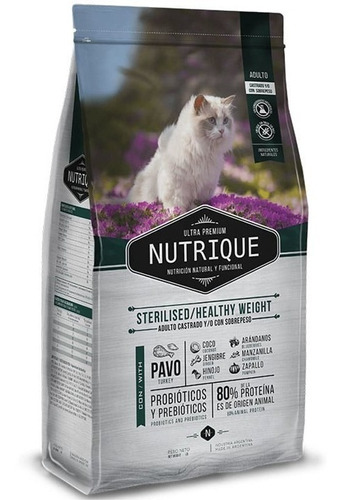 Alimento Gato Esterilizado Nutrique Cat Sterilized 2kg. Np
