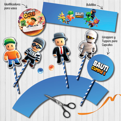 Kit Imprimible Personalizado Stumble Guys Cumple