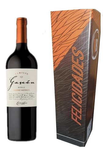 Estuche Vino Familia Gascon Roble Malbec X750cc