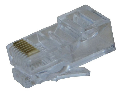 Conector Modular Plug 8x8 Rj45 Hikari - Conjunto 10 Peças