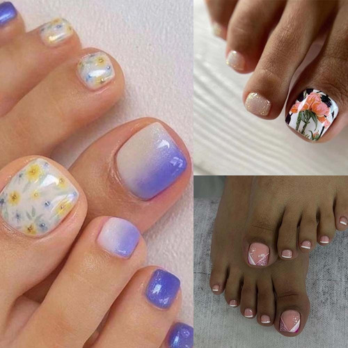 Unhas Postiças, Unhas Curtas E Quadradas, Glitter Para Mulhe