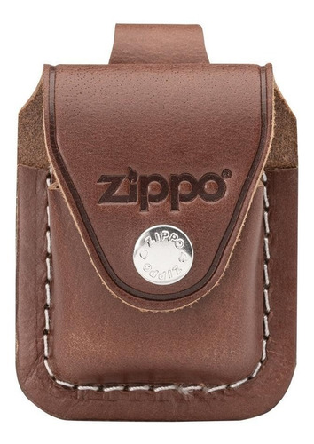 Estuche Zippo Cuero Cafe / Correa - Cod Lplb