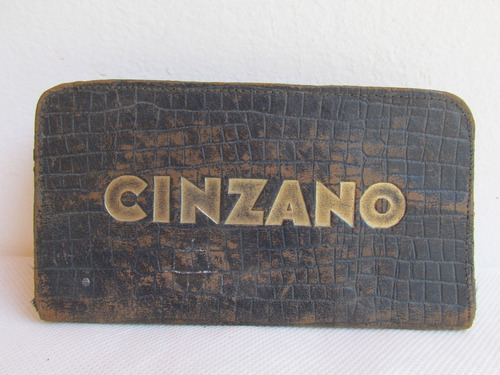Antigua Billetera De Mozo Publicidad Cinzano Gambina (Usado)