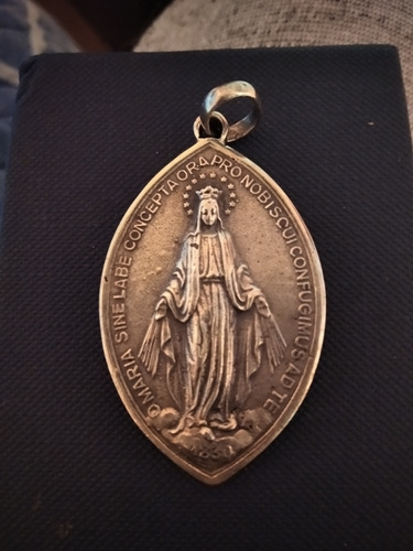 Hermosa Medalla Milagrosa En Plata 925.