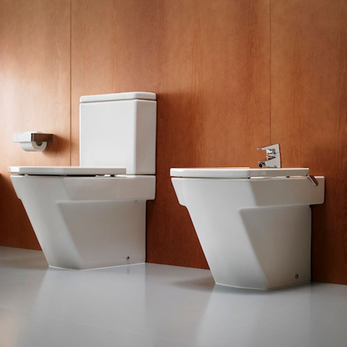 Imagen 8 de 9 de Combo Roca Hall Inodoro Largo + Depósito + Bidet