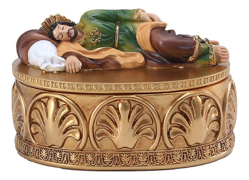 Figura Religiosa San José Durmiendo Caja Rosario