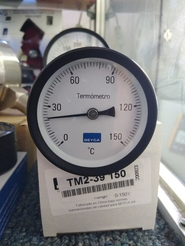 Termometro 0-150°c Tm2-39 Analogo Con Bulbo Posterior 12 Cm