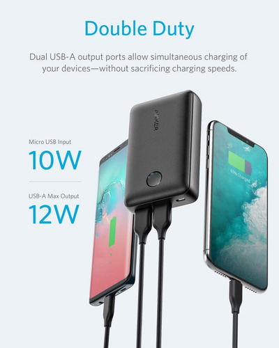 Imagem 4 de 5 de Powerbank Portátil Anker Power Core 10000mah Poweriq 2.4a