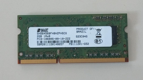 Memória 2gb Ddr3 1.5v 1333mhz Sh564568fh8nzphscg P/ Notebook