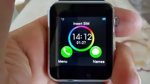 Chip de cámara Bluetooth Relogio Smartwatch A1, música, Whatsapp