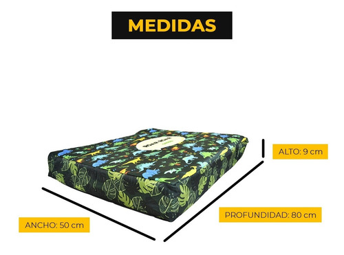 Imagen 5 de 8 de Cucha Perro Cama Para Perros 50x80 Espuma Dinosaurios