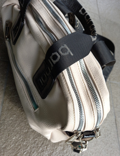 Cartera Bárbara Bags Cuero Ecológico 8 Bolsillos Impecable Crudo Liso Níquel Negro (Usado)