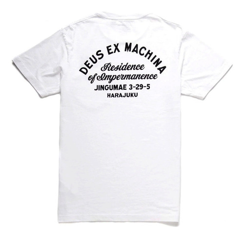 Playera Deus Ex Machina · Tokyo Address Tee · White