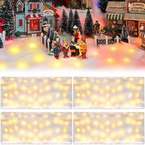 Manta De Nieve Con Iluminación Artificial Decorativa De 70,8