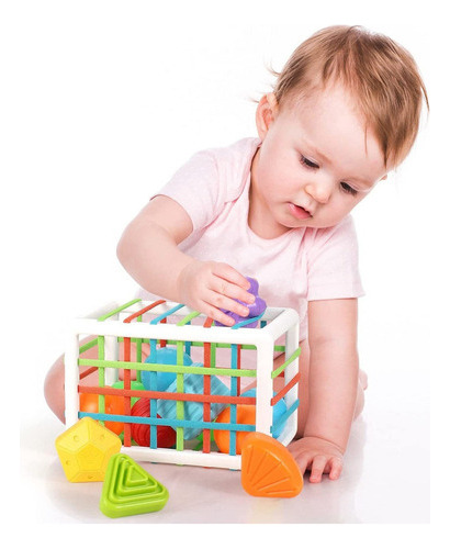 Juguete Montessori Sensory Cube De Motor Skill