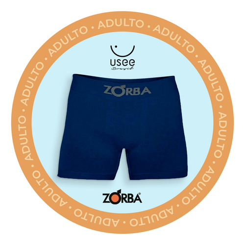 Kit Com 10 Cuecas Boxer Algodão Sem Costura Zorba 781