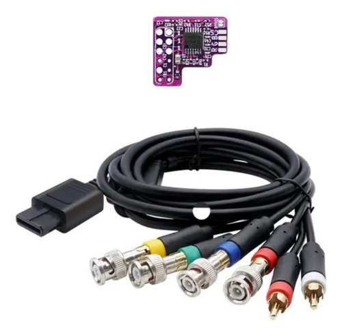 Cable Componente Con Chip De Rgb Especifico Para Nintendo 64