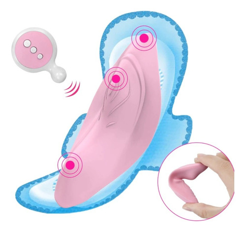 Vibrador A Control Remoto De 10 Velocidades  Rosado