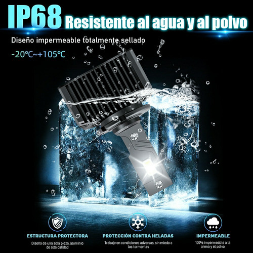 Par Faros Led Para Hid Xenón D3s/d3r/d3c 160w 24000lm 6000k