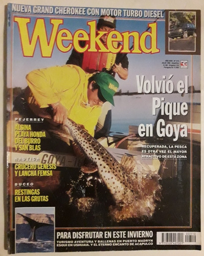 Revista Weekend N° 310 Julio 1998 Pesca Nautica Buceo 