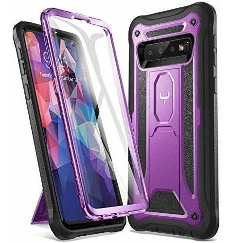 Funda Para Galaxy S10, Con Soporte Y Protector De Pantalla  