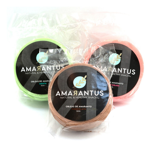 Amarantus® Oblea De Amaranto Mix De Sabores | 100 Piezas 