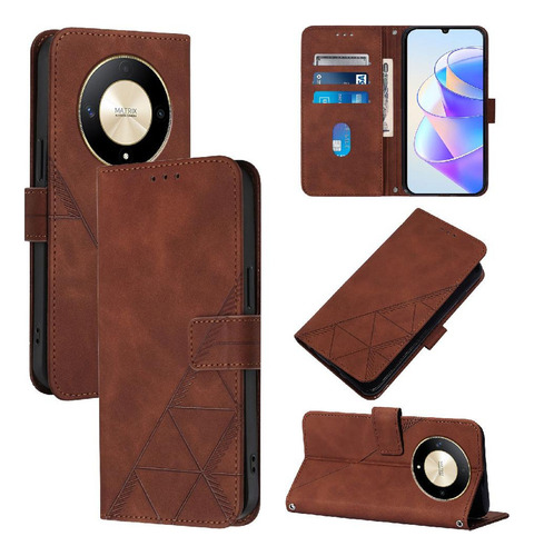 Funda For Honor Magic 6 Lite 5g Pu Funda Tipo Cartera De