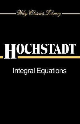 Libro Integral Equations - Harry Hochstadt