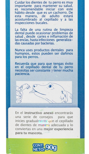Imagen 6 de 6 de Pasta Dental Para Perros 90g Fancy Pets Mejora Aliento Sarro