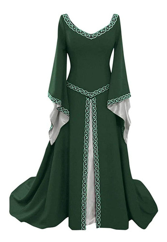 Imagen 1 de 1 de Disfraz Victoriano Renacentista Para Dama Vestido Largo