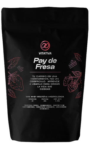 Proteína Con Adaptógenos Sabor Pay De Fresa