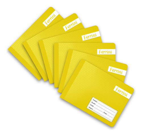 Cuadernos Cosidos Italiano Ferrini Libreta 100h C5 6-pack Color Amarillo