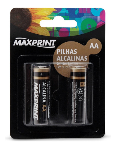 Pilha Alcalina Aa Maxprint