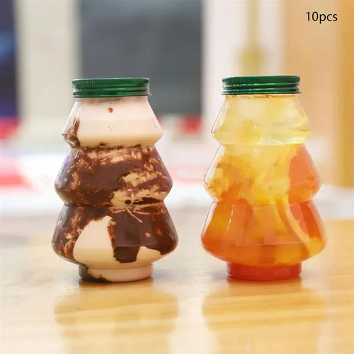 10 Uds. Botellas Con Forma Navideña Tarro De Dulces Para