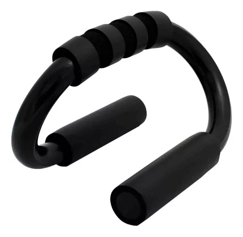 Combina una barra de soporte para doblar el suelo de forma portátil y hacer  ejercicio ahora! Color: negro