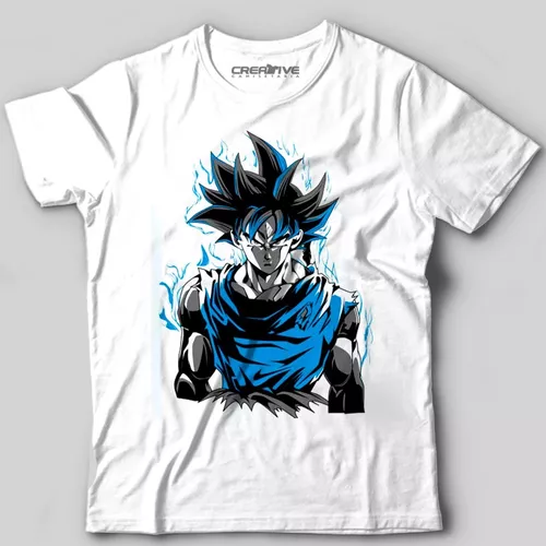 Camiseta Camisa Goku Instinto Superior Completo Dragon Ball